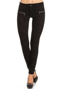 Lady's Faux Suede Pants