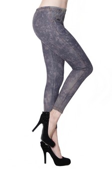 ACID WASH JEAN LEGGINGS