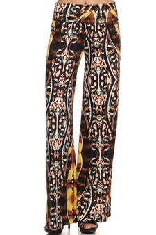 Lady's Printed Palazzo Pants style 3