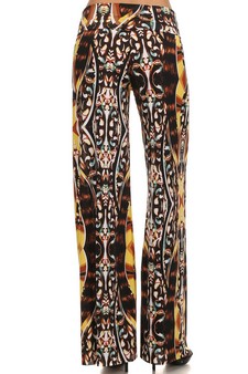 Lady's Printed Palazzo Pants style 4