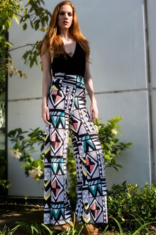 Pastel Geometric, Palazzo Pants