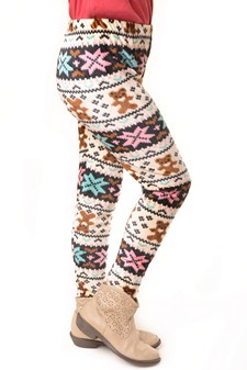 Kid's Velour Printed Leggings