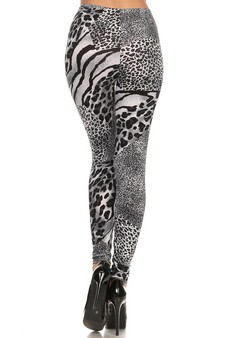 Lady's Velour Printed Leggings style 3