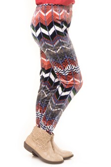 Kid's Stretch Velour Printed Leggings