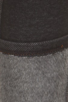 Black Fleece Jeggings w-Sailor buttons style 5