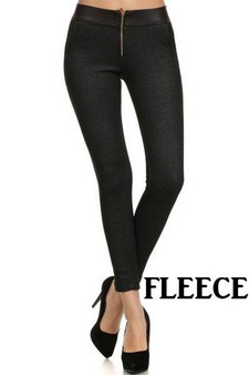 Black Fleece Jeggings