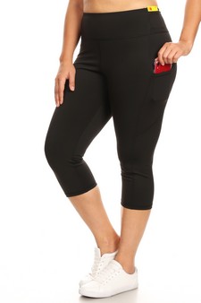 Women's High Rise 5-Pocket Activewear Capri Leggings