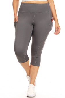 Women's High Rise 5-Pocket Activewear Capri Leggings