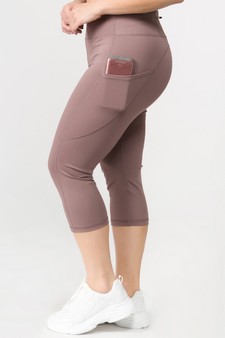 Women's High Rise 5-Pocket Activewear Capri Leggings