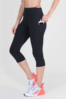 Women's High Rise 5-Pocket Activewear Capri Leggings