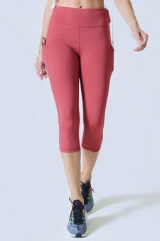 Women's High Rise 5-Pocket Activewear Capri Leggings