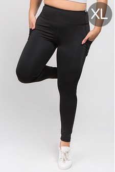 Women's High Waist Tech Pocket Activewear Leggings (XL only)