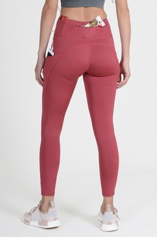 Women's High Waist Tech Pocket Activewear Leggings (Small only) style 3