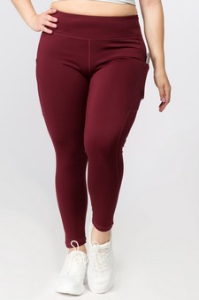 Women's High Waist Tech Pocket Activewear Leggings (XXXL only) style 2