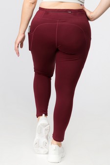 Women's High Waist Tech Pocket Activewear Leggings (XXXL only) style 3