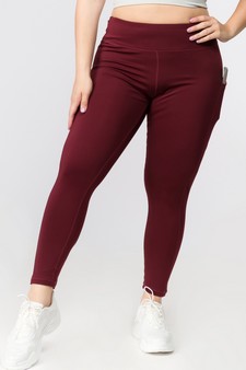 Women's High Waist Tech Pocket Activewear Leggings (XXXL only) style 4