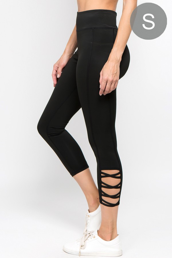 Leggings with ankle cutouts hot sale