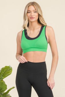 Women’s Seamless Performance Style Double Layer Insert Sports Bra