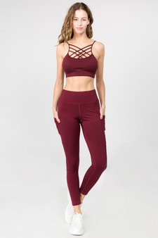Women’s Active Seamless Caged Neck Sports Bra style 5