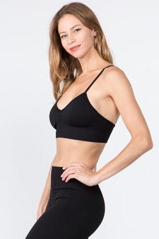 Women's V-Neck Seamless Activewear Sports Bra style 2
