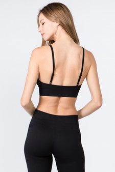 Women's V-Neck Seamless Activewear Sports Bra style 3
