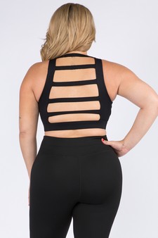 Women's Lattice Open Back Activewear Sports Bra (XL only)