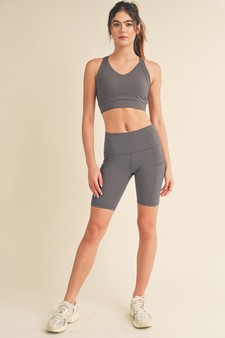 Women's Buttery Soft Sports Bra and Shorts Activewear Set