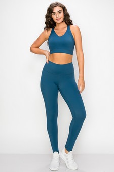 Women's Buttery Soft Sports Bra and Legging Activewear Set