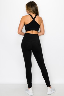 Women's Buttery Soft Sports Bra and Legging Activewear Set style 3