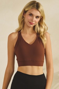 Women’s Full Coverage Buttery Soft Activewear Sports Bra style 4