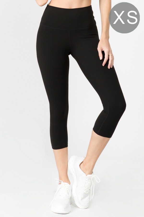 Women's Buttery Soft Activewear Capri Leggings with Pockets (Small only) -  Wholesale 
