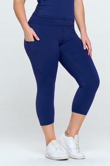 Women's Buttery Soft Activewear Capri Leggings with Pockets