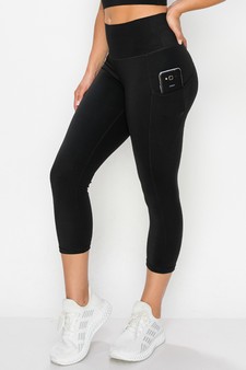 Women's Buttery Soft Activewear Capri Leggings with Pockets