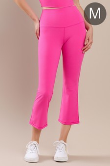 Women's Yoga Flare High Waisted Capri Buttery Soft Pants (Medium only)