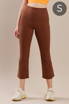 Women's Yoga Flare High Waisted Capri Buttery Soft Pants (Small only)