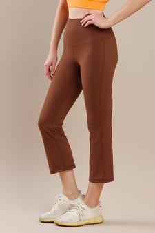 Women's Yoga Flare High Waisted Capri Buttery Soft Pants style 2