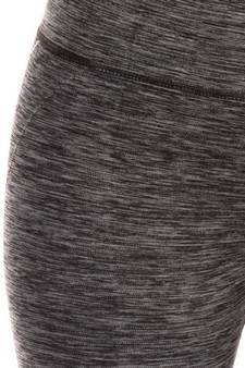 Dip Dye Ombre Athletic Capri Leggings w/High Waist Band style 4