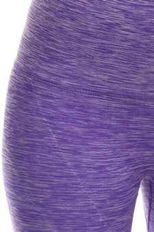 Dip Dye Ombre Athletic Capri Leggings w/High Waist Band style 4