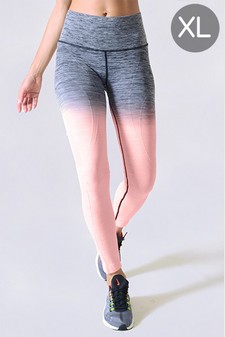 Women's Gradient Ombre Print Compression Activewear Leggings (XL only)