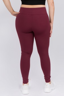 Women's Active Wear Leggings w/ Hidden Waistband Pocket style 3