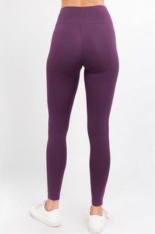 Women's Active Wear Leggings w/ Hidden Waistband Pocket (Large only) style 3