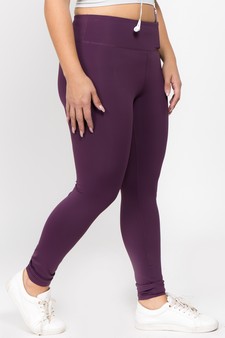Women's Active Wear Leggings w/ Hidden Waistband Pocket (XXL only) style 2