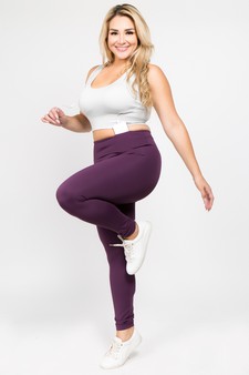 Women's Active Wear Leggings w/ Hidden Waistband Pocket (XXL only) style 4