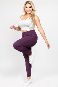 Women's Active Wear Leggings w/ Hidden Waistband Pocket (XXXL only) style 4