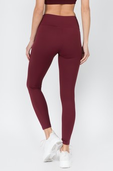 Women's Active Wear Leggings w/ Hidden Waistband Pocket style 3