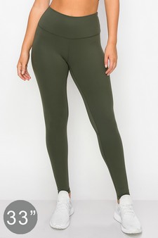 Women's Buttery Soft Activewear Leggings for Tall Girls 33"