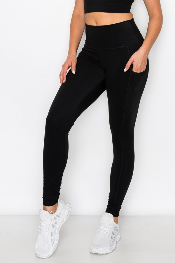 Yelete Ladies' Four Pocket Ponte Pant Color Charcoal Plus Size — L