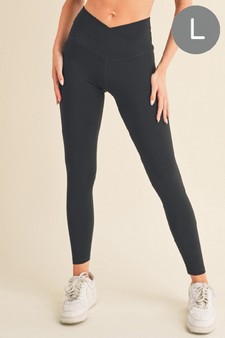 Women’s High Rise Crossover Waist Leggings (Large only)