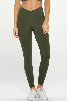 Women’s High Rise Crossover Waist Leggings