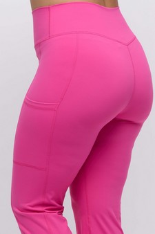 Women's Buttery Soft High-Waisted Straight Leg Active Pants with Side Pockets style 4